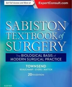 Sabiston Textbook Of Surgery The Biological Basis Of Modern Surgical Practice 20th Ed By Courtney M. Townsend