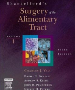 Shackelford's Surgery Of The Alimentary Tract Vol1 Vol2 Set
